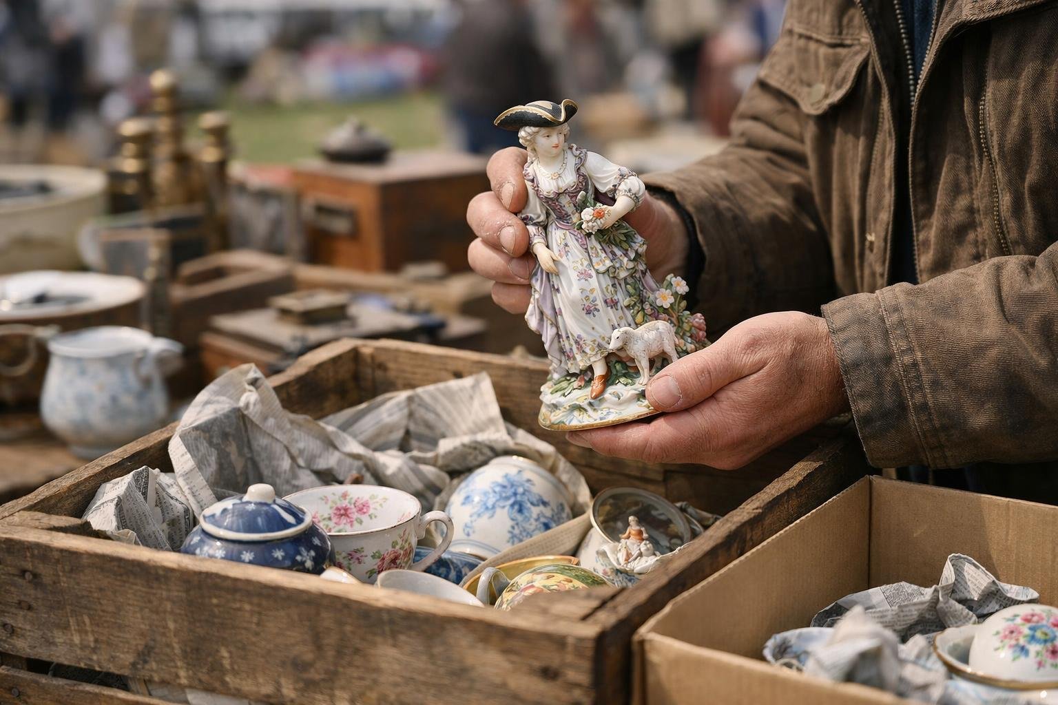 An antiques dealer from Adelaide buys a crate of old porcelain at a country fair for $180: a single piece turns out to be 18th century Meissen worth over $620 000