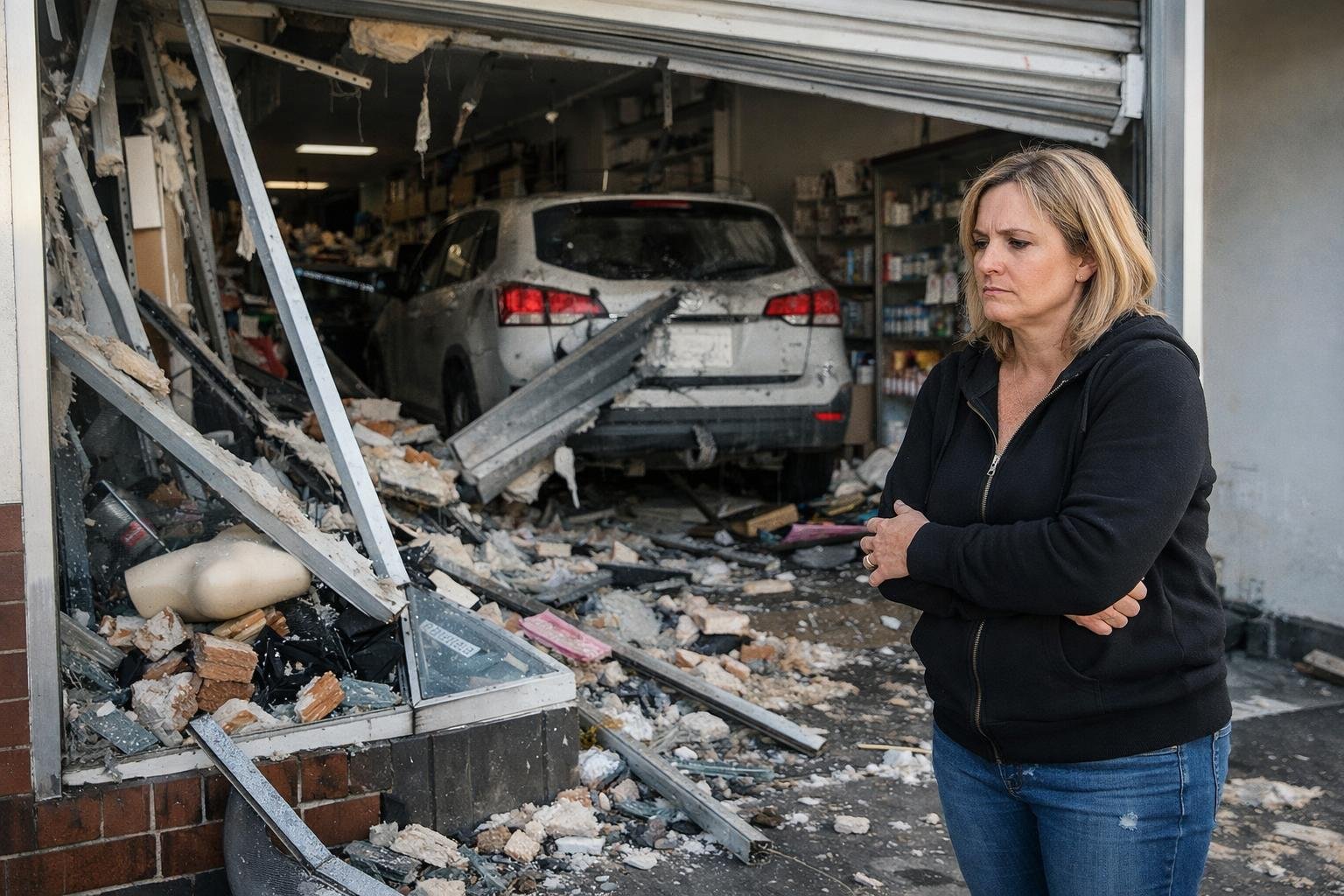 ʼIt happened in secondsʼ: a Geelong shop owner describes the ram-raid that wrecked her storefront