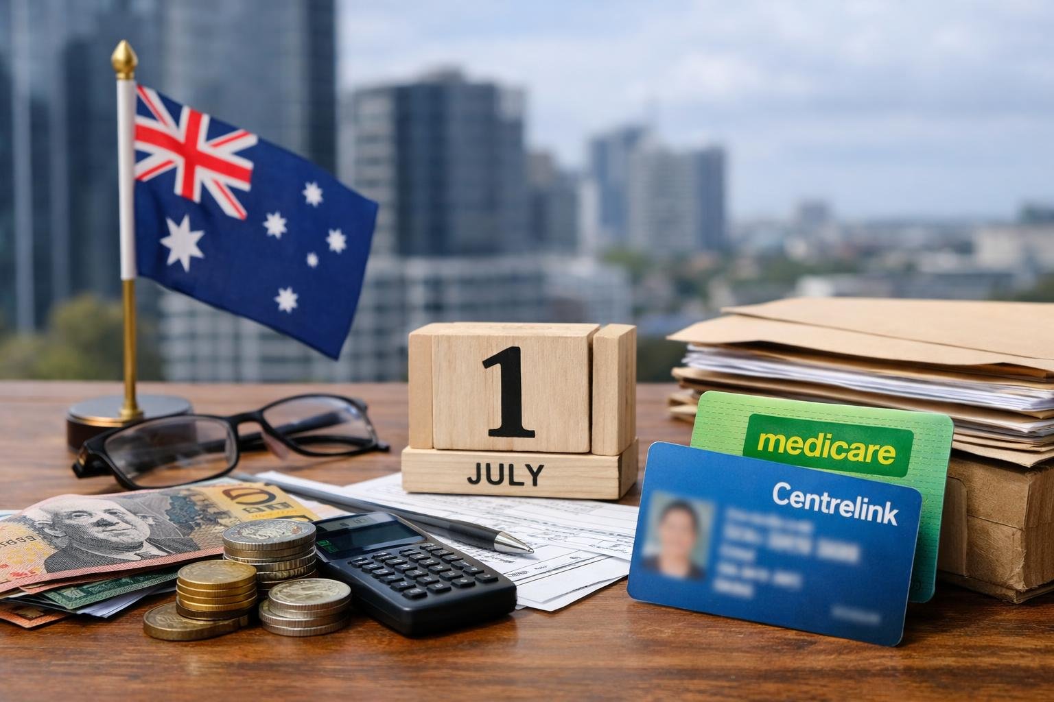 What changes on 1 July 2026 for super minimum wage Medicare and Centrelink