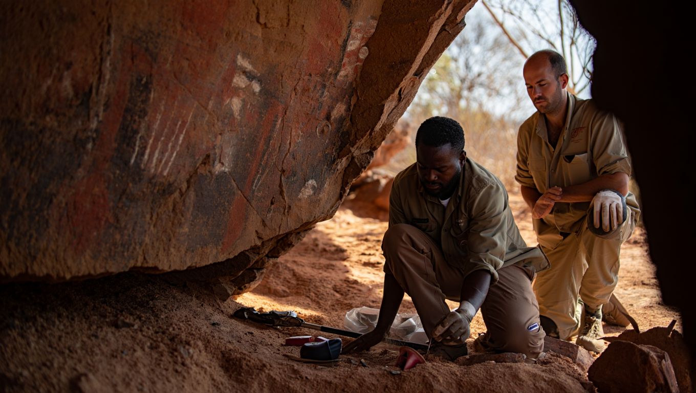 Archaeologists uncover one of Australiaʼs oldest Aboriginal rock shelters in the Kimberley that could rewrite prehistory