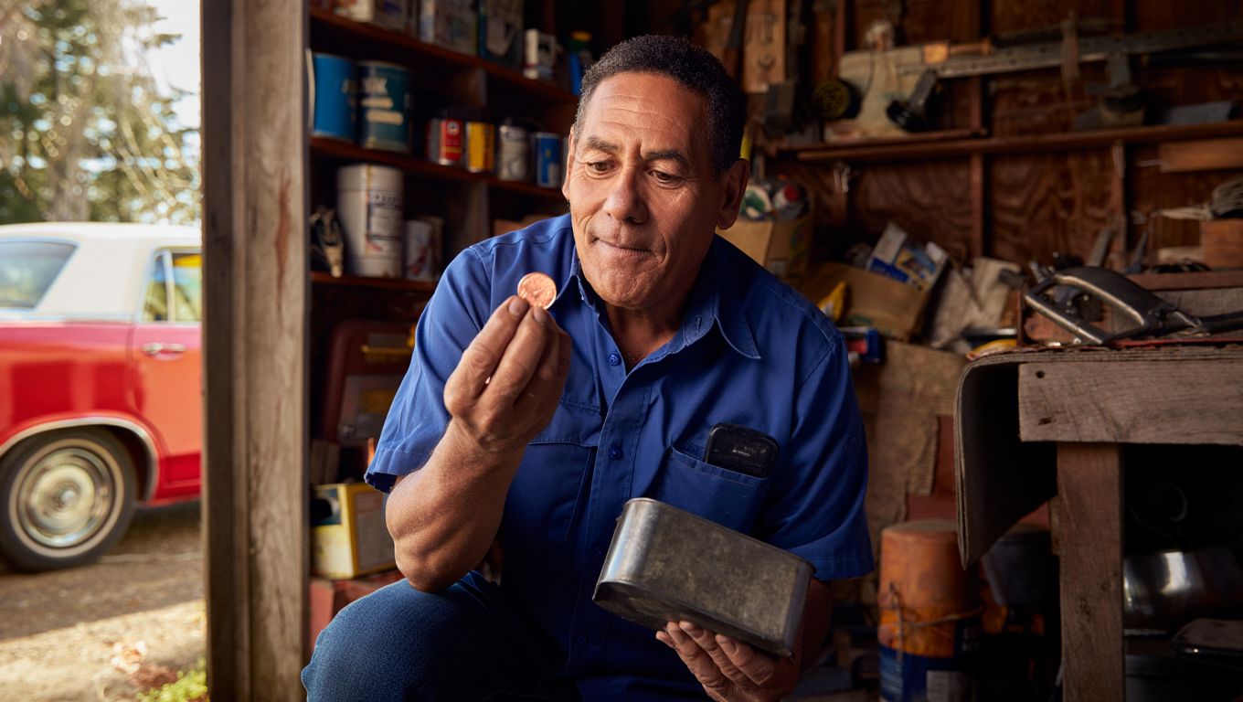 A man clearing out his late fatherʼs shed in country Victoria found a 1930 penny in an old tin that could be worth more than his car