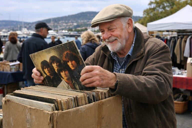 A pensioner from Hobart buys a box of dusty vinyl records at a Sunday market for $60: an original first pressing alone sells for $78 000
