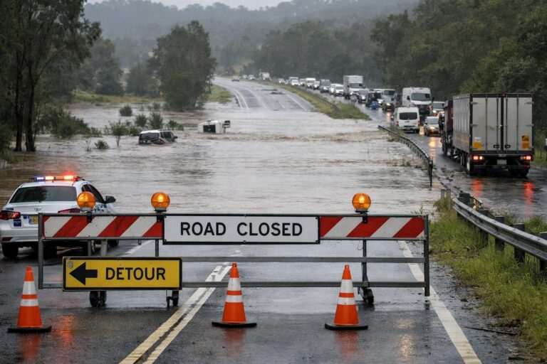 Bruce Highway closed near Gympie after flooding: motorists face long detours into Brisbane