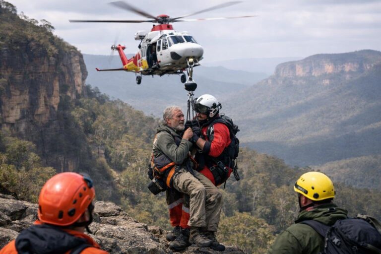 Bushwalker rescued by helicopter after two nights lost in the Blue Mountains