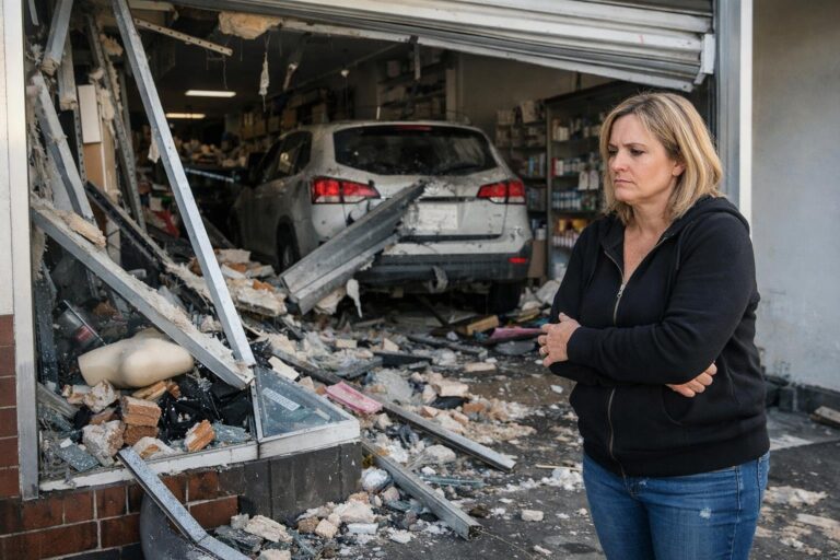 ʼIt happened in secondsʼ: a Geelong shop owner describes the ram-raid that wrecked her storefront
