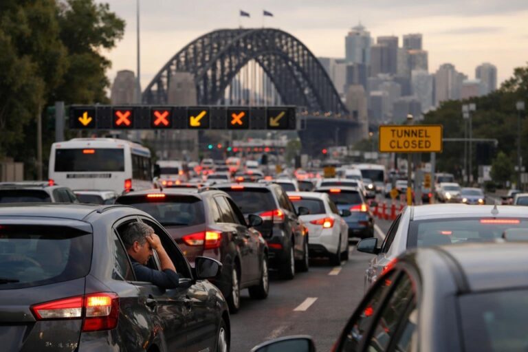 ʼIt took two hours to get homeʼ: Sydney commuters fume over Harbour Tunnel closure
