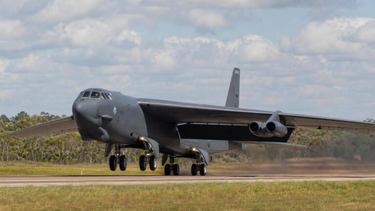 A bomber older than its pilotsʼ fathers keeps landing in the Top End and it will still be flying when todayʼs fighters retire